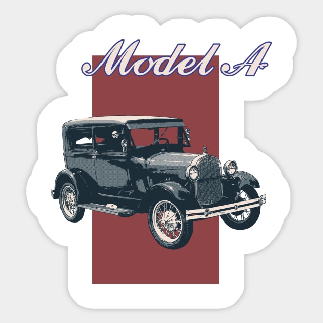 Ford Model A Sticker by Joshessel